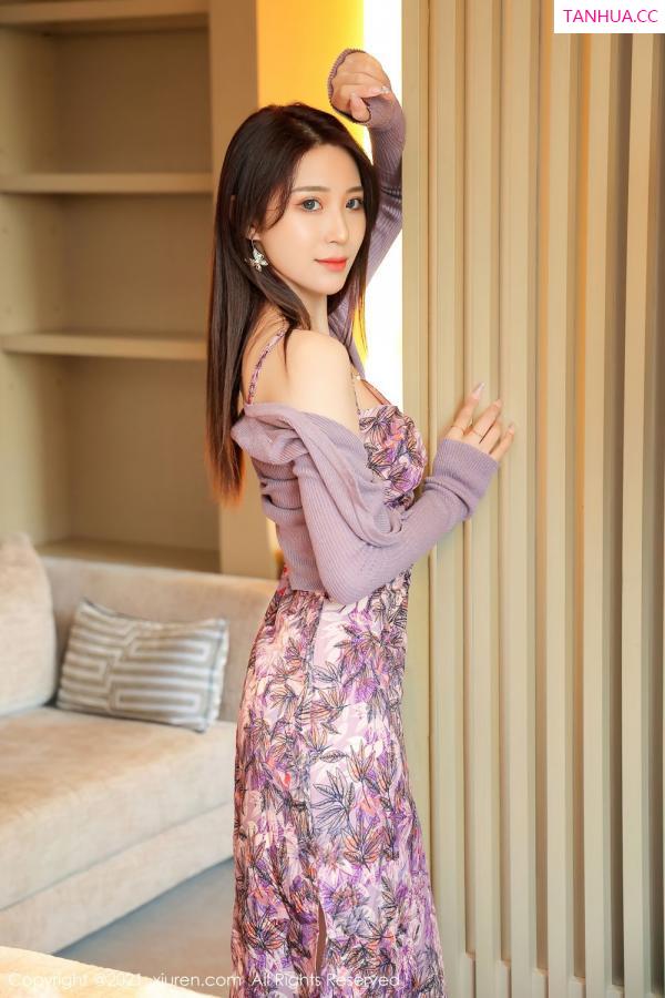 周慕汐  气质美女周慕汐 碎花裙花语撩人第13张图片
